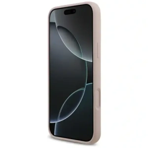 Karl Lagerfeld Silikonový prsten Karl&Choupette MagSafe pro Apple iPhone 17 Pro Max růžový