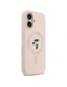 Etui Karl Lagerfeld Silicone Karl&Choupette Ring MagSafe do Apple iPhone 17 różowy