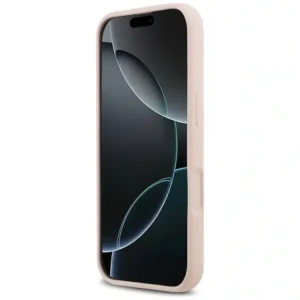 Karl Lagerfeld Silikonový prsten Karl&Choupette MagSafe pro Apple iPhone 17 růžový