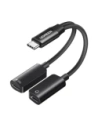 Karta dźwiękowa UGREEN CM821 USB-C / 2x USB-C (czarna)