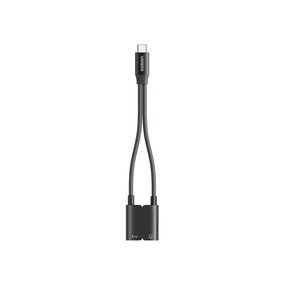 Karta dźwiękowa UGREEN CM821 USB-C / 2x USB-C (czarna)