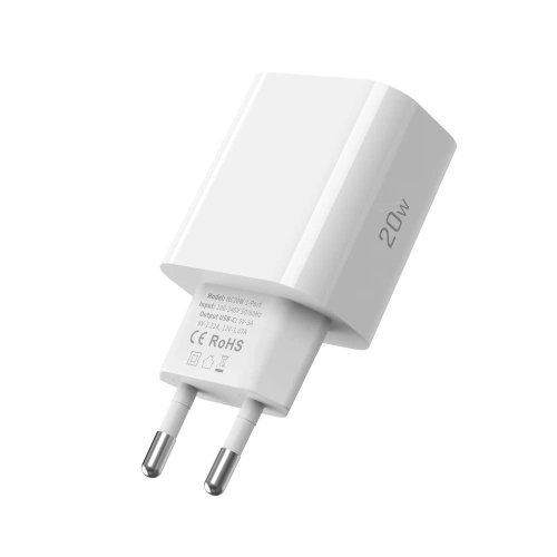 [CR] Ładowarka sieciowa Tech-Protect NC20W 1-port USB-C Network Charger PD20W White