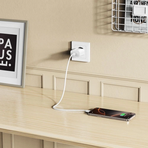 [CR] Ładowarka sieciowa Tech-Protect NC20W 1-port USB-C Network Charger PD20W White