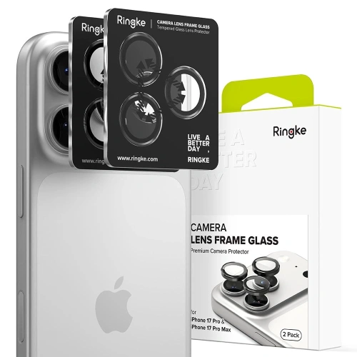 Nakładka Ringke Camera Frame Protector do Apple iPhone 17 Pro / 17 Pro Max Black [2 PACK]