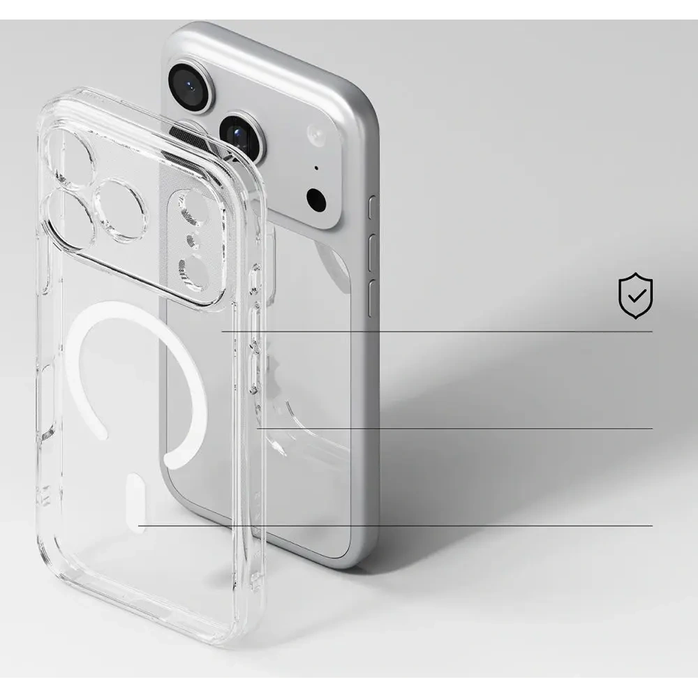 Etui Ringke Fusion Magnetic MagSafe do Apple iPhone 17 Pro Clear