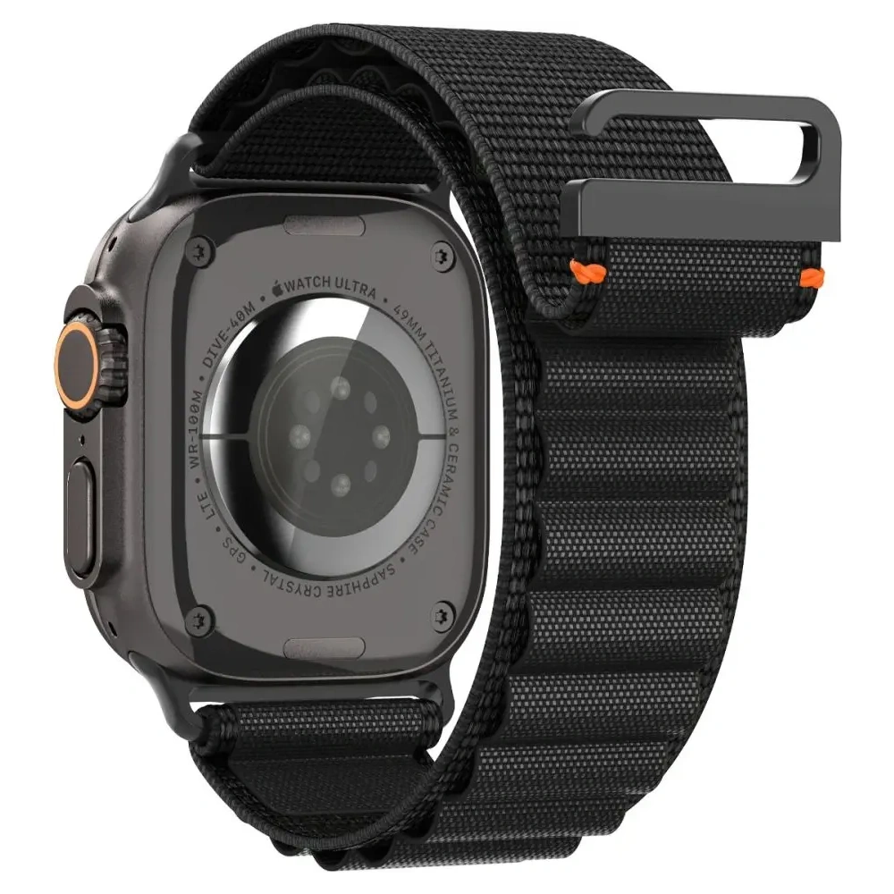 Pasek Spigen WBF1 Band do Apple Watch 6/7/8/9/10/SE/Ultra 1/2 44/45/46/49mm Black
