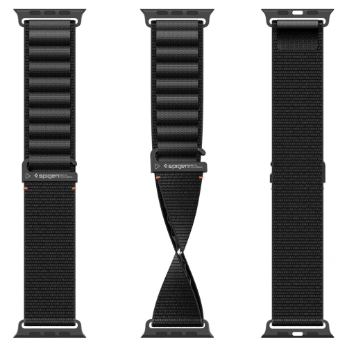 Pasek Spigen WBF1 Band do Apple Watch 6/7/8/9/10/SE/Ultra 1/2 44/45/46/49mm Black