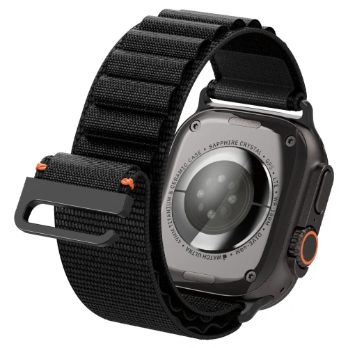 Pasek Spigen WBF1 Band do Apple Watch 6/7/8/9/10/SE/Ultra 1/2 44/45/46/49mm Black