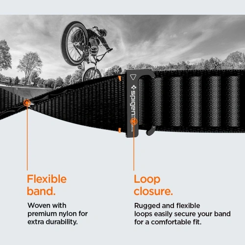 Pasek Spigen WBF1 Band do Apple Watch 6/7/8/9/10/SE/Ultra 1/2 44/45/46/49mm Black