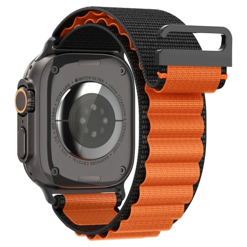 Pasek Spigen WBF1 Band do Apple Watch 6/7/8/9/10/SE/Ultra 1/2 44/45/46/49mm Black/orange