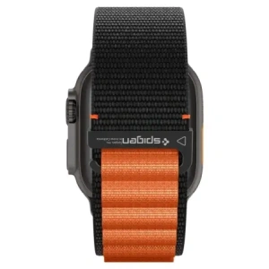 Pasek Spigen WBF1 Band do Apple Watch 6/7/8/9/10/SE/Ultra 1/2 44/45/46/49mm Black/orange