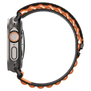 Pasek Spigen WBF1 Band do Apple Watch 6/7/8/9/10/SE/Ultra 1/2 44/45/46/49mm Black/orange
