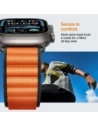 Pasek Spigen WBF1 Band do Apple Watch 6/7/8/9/10/SE/Ultra 1/2 44/45/46/49mm Black/orange