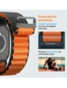 Pasek Spigen WBF1 Band do Apple Watch 6/7/8/9/10/SE/Ultra 1/2 44/45/46/49mm Black/orange