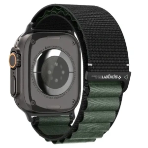 Pasek Spigen WBF1 Band do Apple Watch 6/7/8/9/10/SE/Ultra 1/2 44/45/46/49mm Black/green