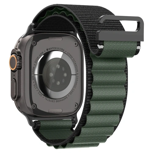Pasek Spigen WBF1 Band do Apple Watch 6/7/8/9/10/SE/Ultra 1/2 44/45/46/49mm Black/green