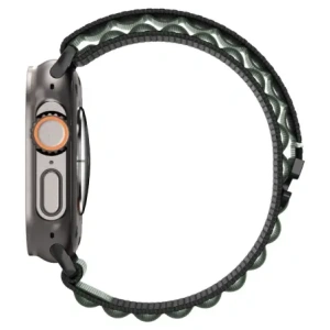 Pasek Spigen WBF1 Band do Apple Watch 6/7/8/9/10/SE/Ultra 1/2 44/45/46/49mm Black/green