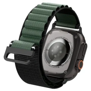 Pasek Spigen WBF1 Band do Apple Watch 6/7/8/9/10/SE/Ultra 1/2 44/45/46/49mm Black/green
