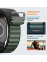 Pasek Spigen WBF1 Band do Apple Watch 6/7/8/9/10/SE/Ultra 1/2 44/45/46/49mm Black/green