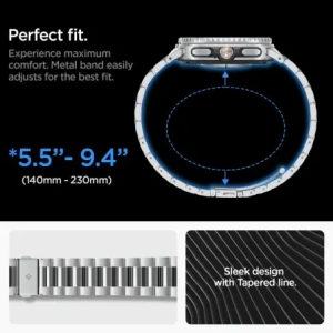 Bransoleta Spigen Modern Fit Band do Samsung Galaxy Watch 8 / Classic 40/44/46mm Silver