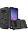 Hurtownia GSM - Husă de protecție Zizo Bolt pentru Samsung Galaxy S10e cu sticlă 9H pe ecran + suport și prindere pentru curea (Negru/Negru) - ZIZ001BLK - {ean13} - Hurt