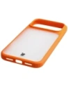 Etui Bizon Case Angelo do Apple iPhone 17 Pro Max półprzezroczyste z pomarańczową ramką