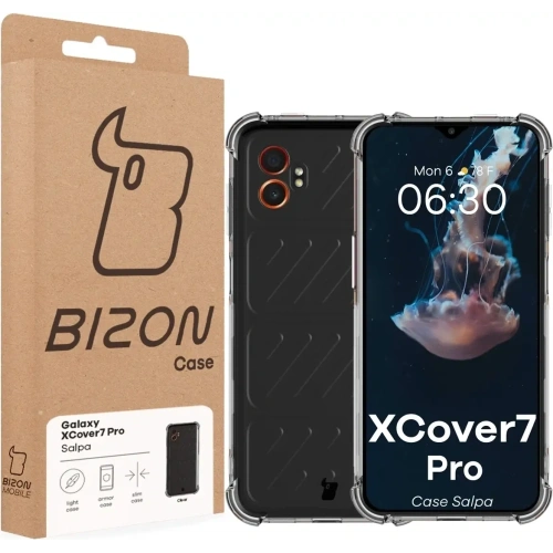 Elastyczne etui Bizon Case Salpa do Samsung Galaxy XCover 7 Pro przezroczyste