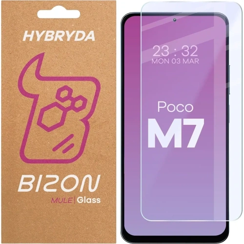 Elastyczne szkło hybrydowe Bizon Glass Mule do Xiaomi POCO M7 5G