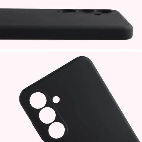 Silikonowe etui Bizon Soft Case do Samsung Galaxy S25 FE czarne