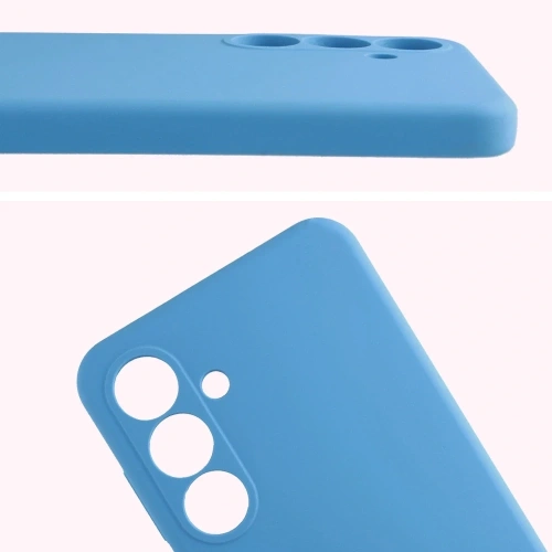 Silikonowe etui Bizon Soft Case do Samsung Galaxy S25 FE niebieskie
