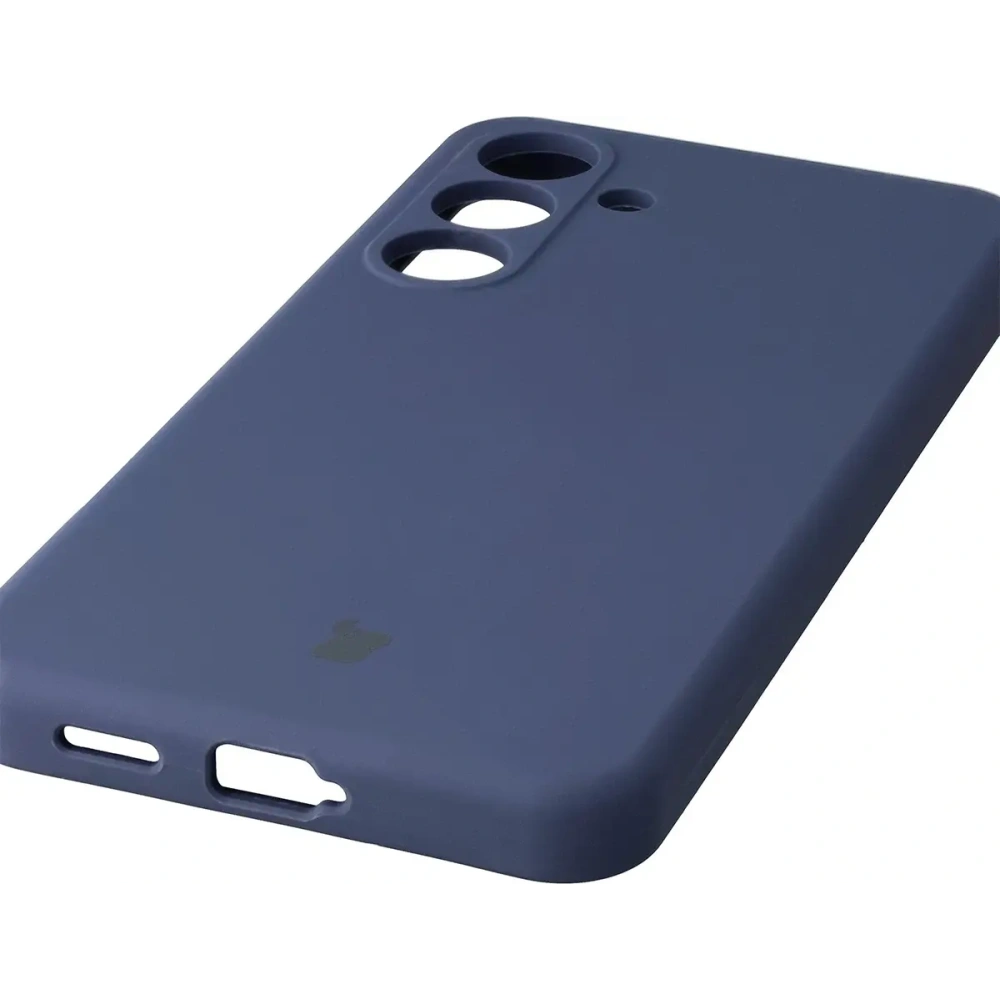 Silikonowe etui Bizon Soft Case do Samsung Galaxy S25 FE ciemnoniebieskie