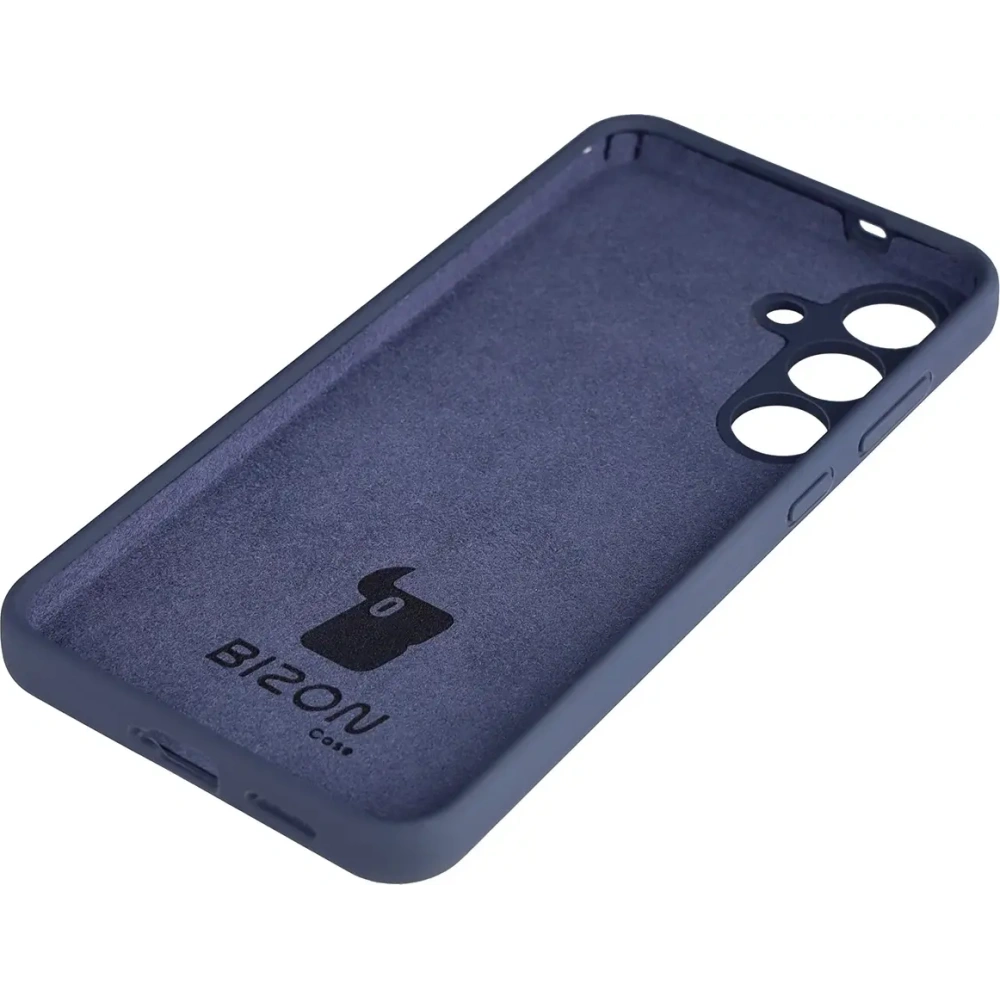 Silikonowe etui Bizon Soft Case do Samsung Galaxy S25 FE ciemnoniebieskie