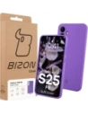 Silikonowe etui Bizon Soft Case do Samsung Galaxy S25 FE fioletowe