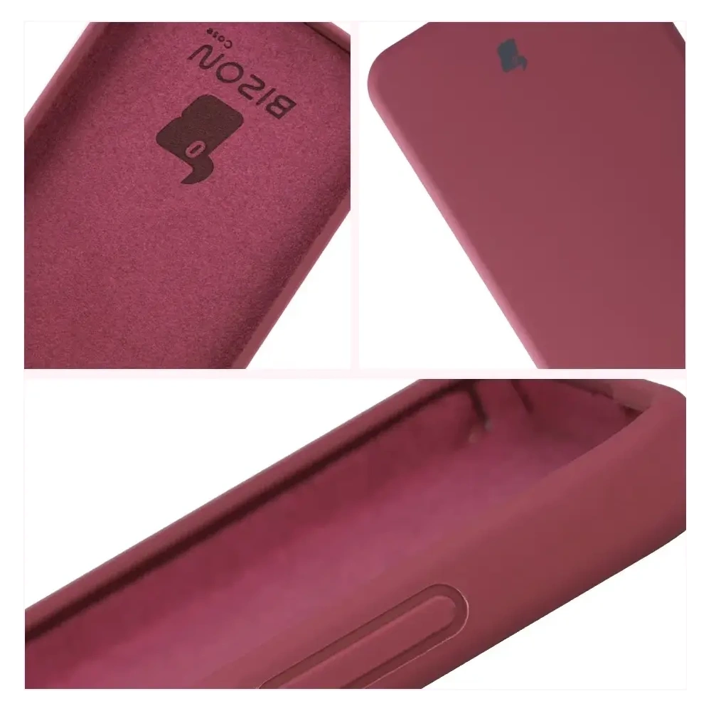 Silikonowe etui Bizon Soft Case do Samsung Galaxy S25 FE ciemnofioletowe