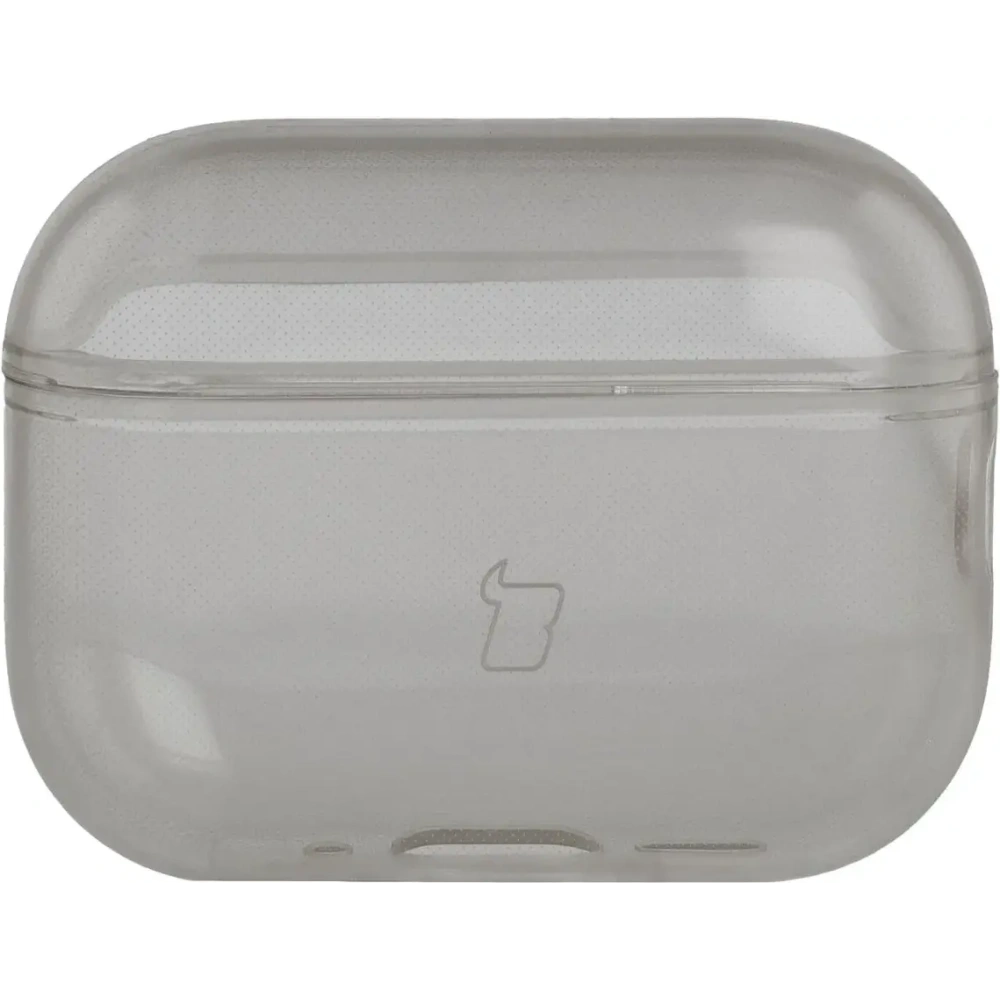 Elastyczne etui z karabińczykiem Bizon Case Headphone Clear do Apple AirPods Pro 3 przeźroczysto-czarne