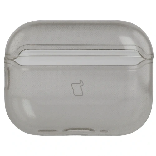 Elastyczne etui z karabińczykiem Bizon Case Headphone Clear do Apple AirPods Pro 3 przeźroczysto-czarne