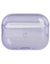 Elastyczne etui z karabińczykiem Bizon Case Headphone Clear do Apple AirPods Pro 3 przeźroczysto-fioletowe