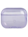 Elastyczne etui z karabińczykiem Bizon Case Headphone Clear do Apple AirPods Pro 3 przeźroczysto-fioletowe