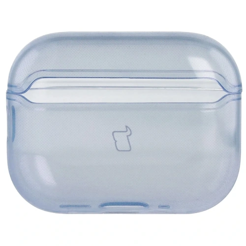 Elastyczne etui z karabińczykiem Bizon Case Headphone Clear do Apple AirPods Pro 3 przeźroczysto-niebieskie