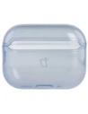 Elastyczne etui z karabińczykiem Bizon Case Headphone Clear do Apple AirPods Pro 3 przeźroczysto-niebieskie