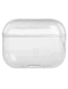 Elastyczne etui z karabińczykiem Bizon Case Headphone Clear do Apple AirPods Pro 3 przeźroczysto-brokatowe