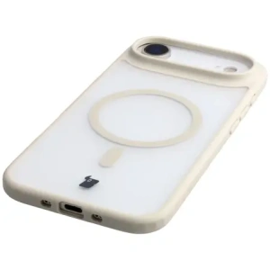 Etui z pierścieniem magnetycznym Bizon Case MatteO do Apple iPhone 17 Air przydymione-beżowe