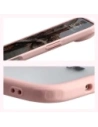 Etui z pierścieniem magnetycznym Bizon Case MatteO do Apple iPhone 17 Air przydymione-jasnoróżowe