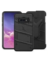 Hurtownia GSM - Husă de protecție Zizo Bolt pentru Samsung Galaxy S10e cu sticlă 9H pe ecran + suport și prindere pentru curea (Negru/Negru) - ZIZ001BLK - {ean13} - Hurt