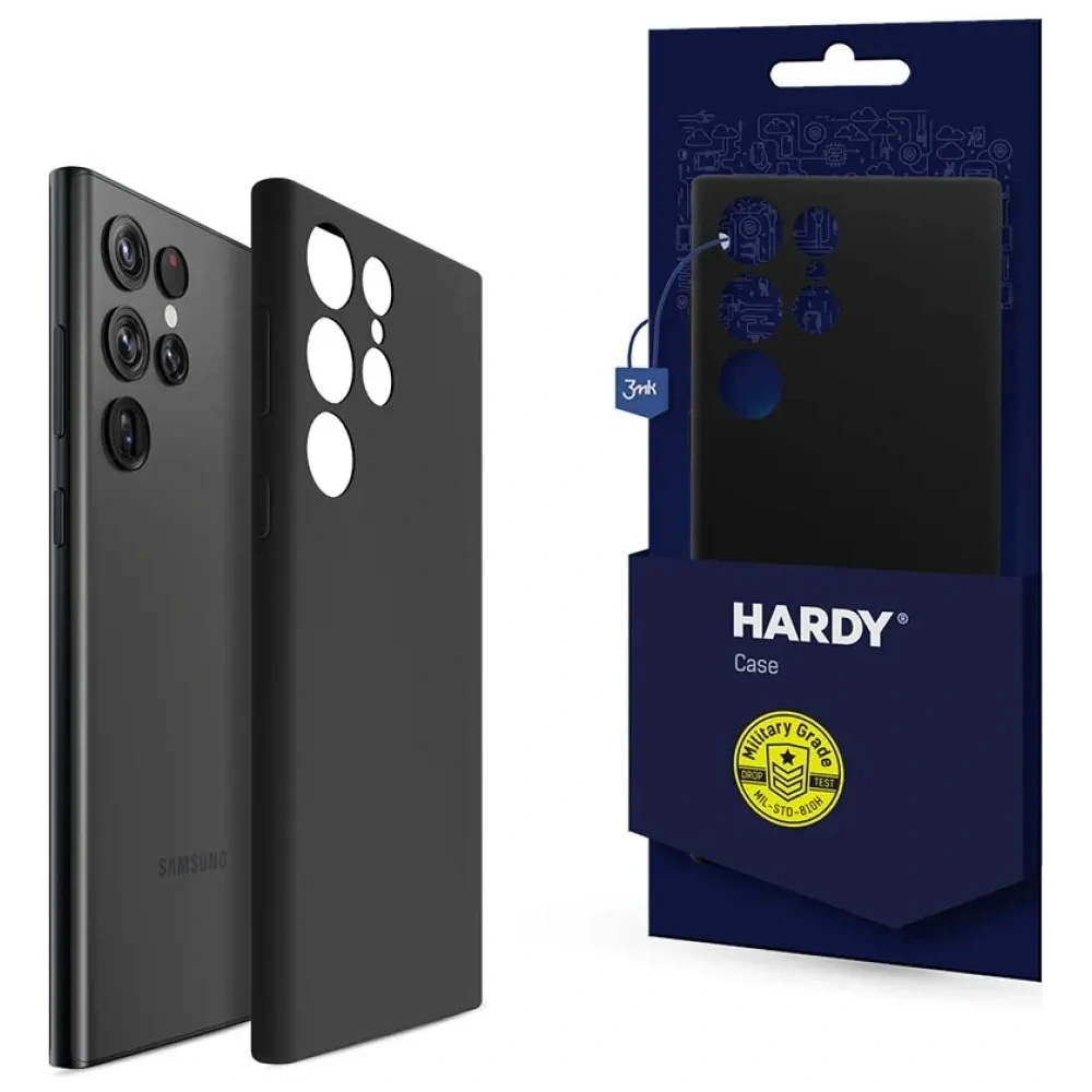 Etui 3MK Hardy Silicone MagCase do Samsung Galaxy S24 Ultra czarny