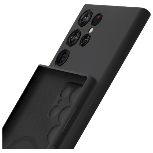 Etui 3MK Hardy Silicone MagCase do Samsung Galaxy S24 Ultra czarny