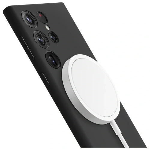 Etui 3MK Hardy Silicone MagCase do Samsung Galaxy S24 Ultra czarny