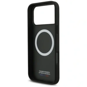 Etui BMW M Carbon Tricolor Line MagSafe do Apple iPhone 17 Pro Max czarny