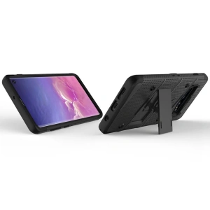 Wholesale Zizo Bolt Cover - Case for Samsung Galaxy S10 & Kickstand and Holster (Black/Black) - ZIZ004BLK - {ean13} - Hurt