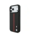Etui BMW M Perforated Stripe Logo MagSafe do Apple iPhone 17 Pro Max czerwony
